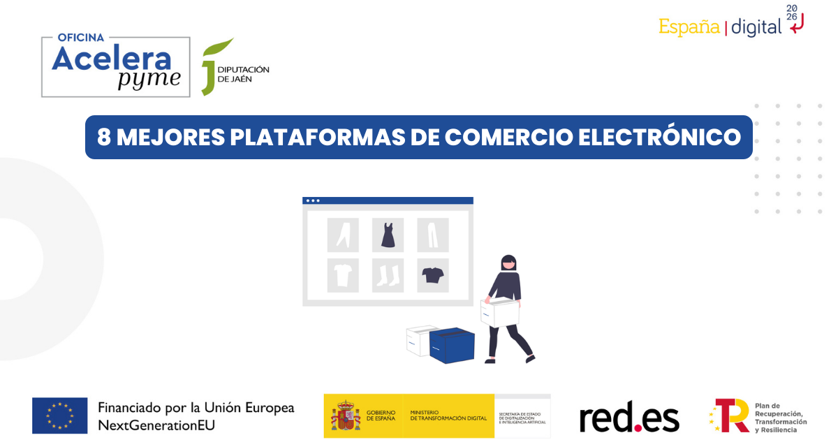 Portada del blog "8 mejores plataformas de comercio electrónico"